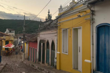 Fachada de imóvel comercial e residencial localizado no centro histórico de Lençois Chapada Diamantina