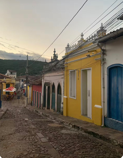Fachada de imóvel comercial e residencial localizado no centro histórico de Lençois Chapada Diamantina