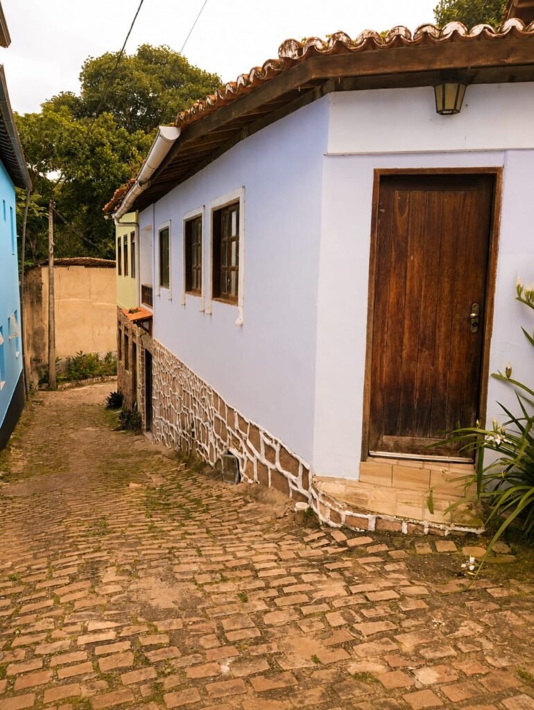 Fachada do Residencial do Beco, localizado em Lençóis, na Chapada Diamantina, Bahia
